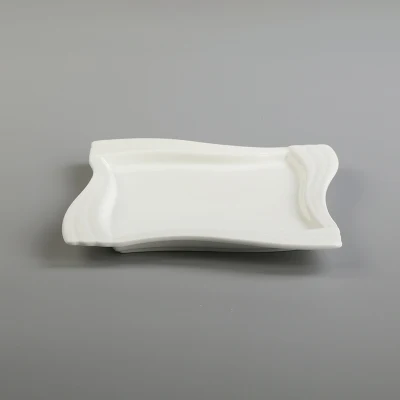La cena de fibra de bambú de porcelana vajilla de cerámica de conjuntos de 4 piezas al por mayor para el 1 de placa personalizada hueso Biodegradable Set vajilla