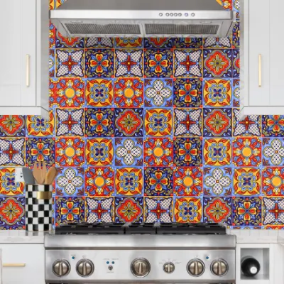 Pele y pegue las baldosas de Backsplash para la cocina, autoadhesivo 3D Paleta de pared en azulejos