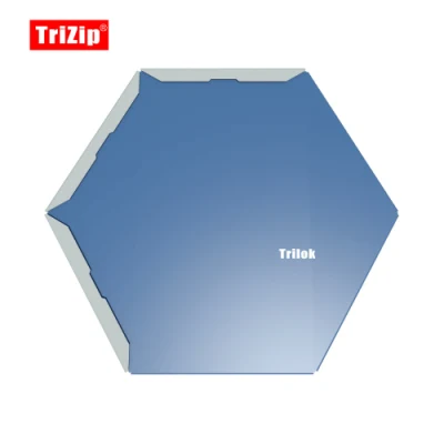 Trilok enclavamiento Metal techos, Revestimiento de pared, hexagonal de la Fachada de mosaico de piedras -TD220