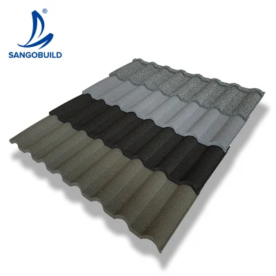 Amplia selección de materiales para techos de tejas de piedra de la pared exterior de metal recubiertas de teja fabricado en China