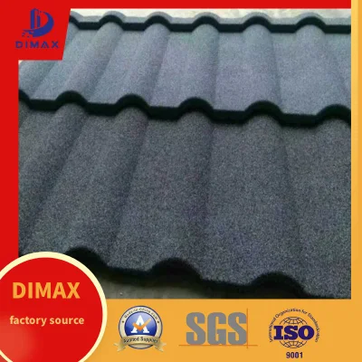  China Factory Lightweight Roofing Materials Chapa de acero de color piedra recubierta Galvanum techo Tile