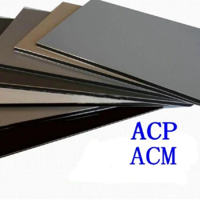  Panel compuesto de aluminio ACP Chapa estilo tejido pared interior exterior Revestimiento de azulejos