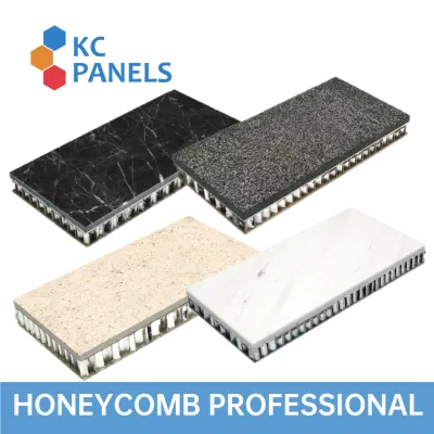  5mm baldosa de mármol Natural en panel Honeycomb ligero de bajo coste Paneles de piedra Panel de pared