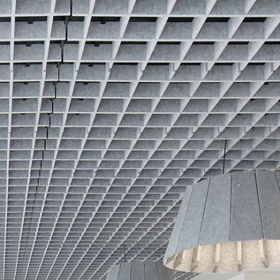 Materiales de insonorización acústica mascota del sistema de techo suspendido del panel de azulejos de techo