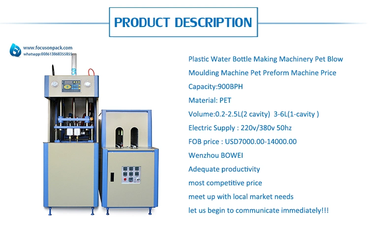 600 700 800 1000 1200bph Semi Automatic Blow Molding Machine