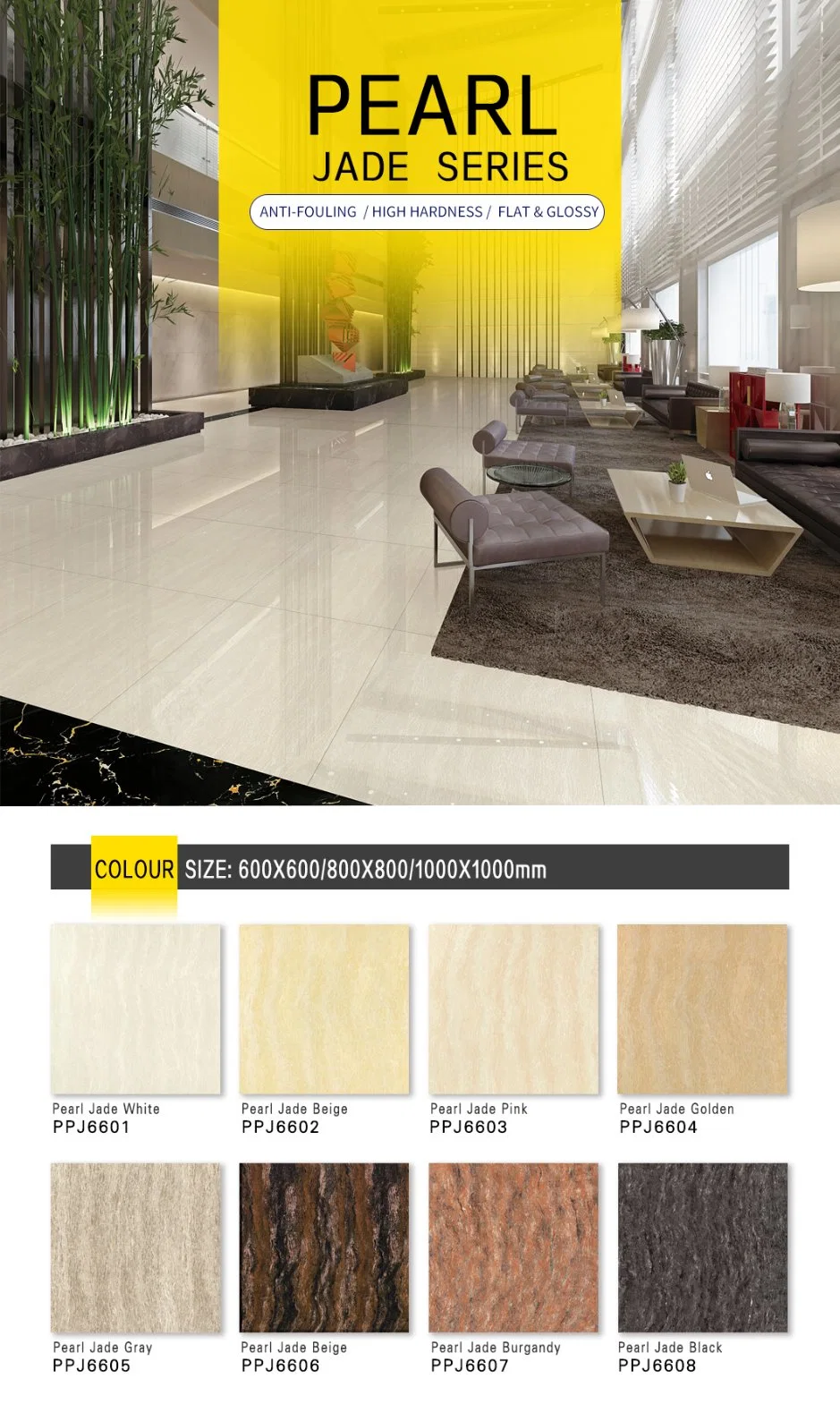 Vitrified Full Body Porcelain Polished Double Loading Glossy Floor Tile