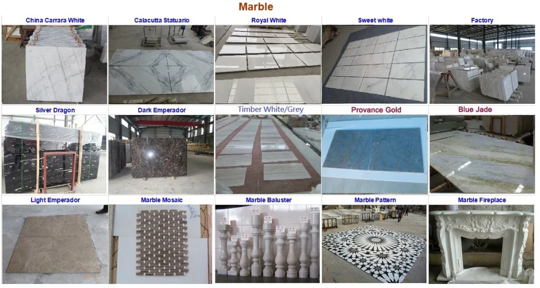 Natural Stone China Flower Beige Marble Polished Honed Stone Tile Slab