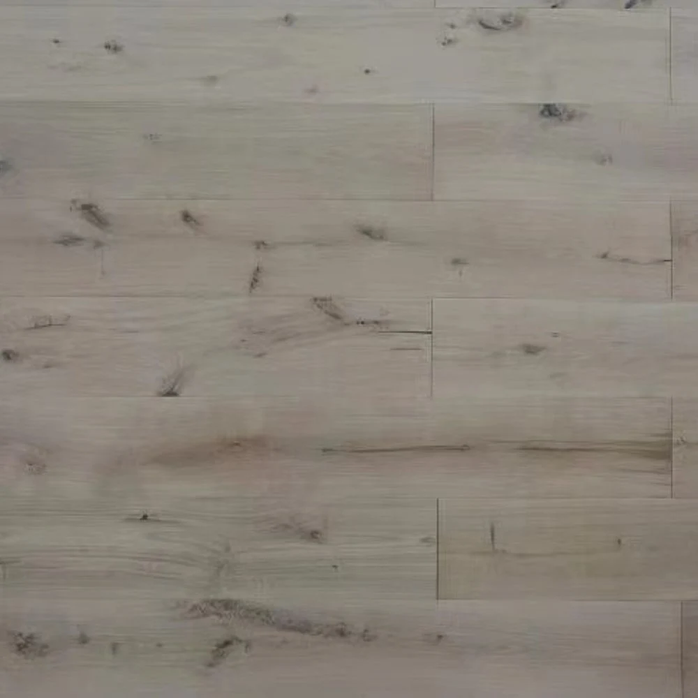 Light Smoked Color Engineer Oak Wood Floor Dotan Grey White Oak Engineered Flooring