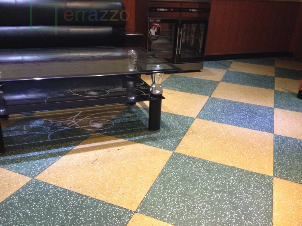 Bright Colorful Self-Designed Terrazzo Floor Tiles