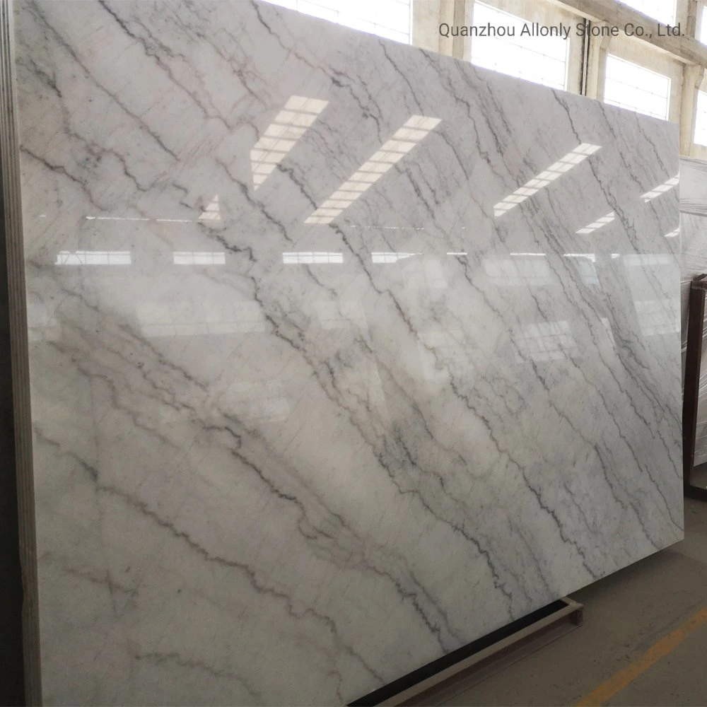 Natural China Cheap Landscape White Marble Slab for Flooring Tile