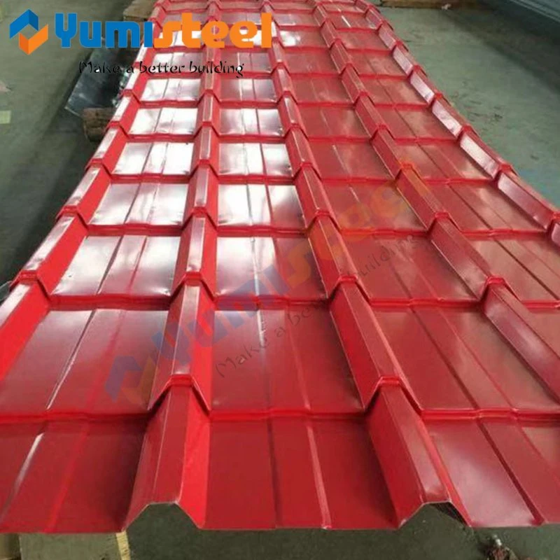 Color Steel Tile Steel Structure Building Material Color Coated Galvanized Iron Metal Roof/Wall Panel Color Galvanized PPGI Retro Glazed Tile