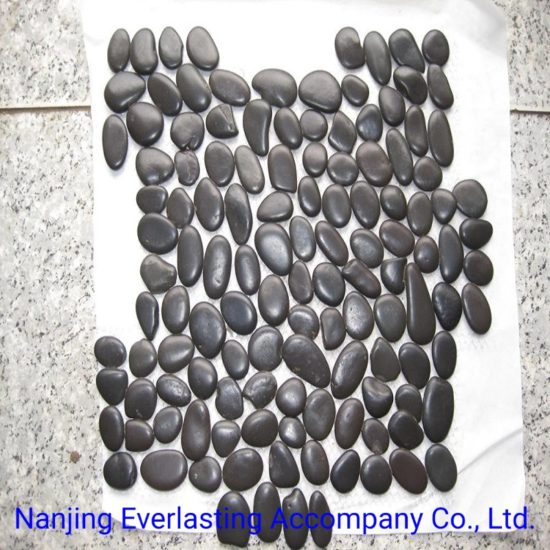 Sliced Polished Natural Stone Pebbles Mosaic Wall &amp; Floor Tile