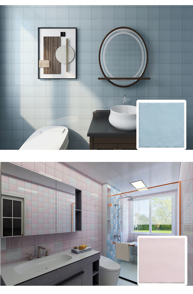 6X6inch Subway Design Rough Surface Ceramic Wall Tiles