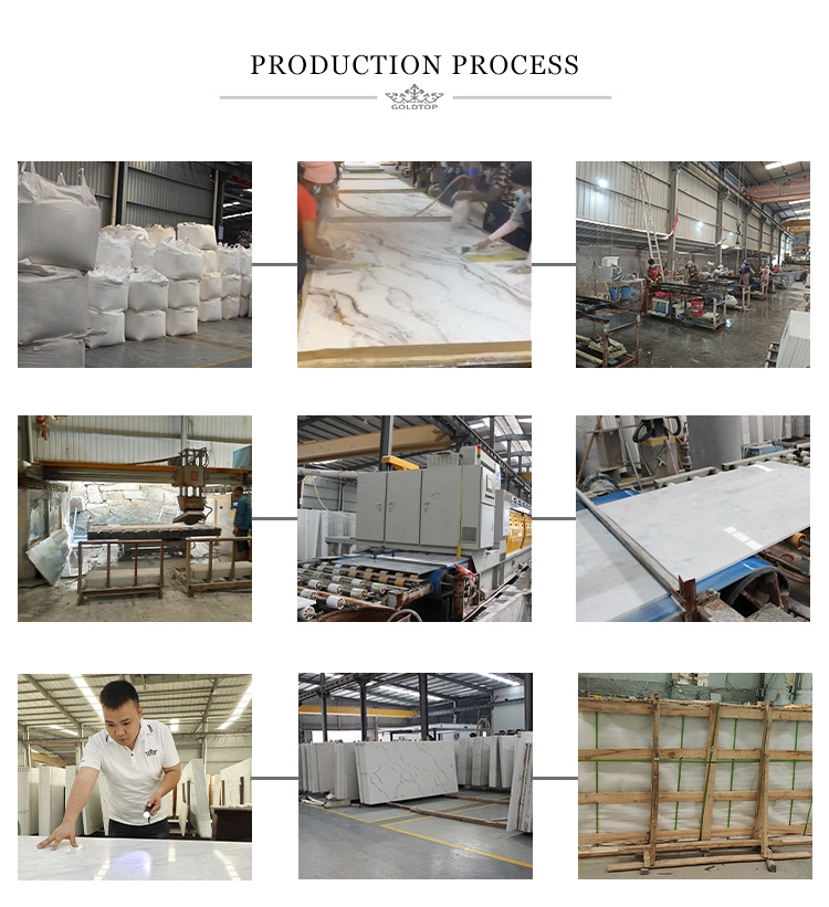 Artificial Stone Polished Factory Price Concrete Series Stone Slab Quartz Countertop/Quarzo/Floor/Cabinet/Wall Tiles/Vanity