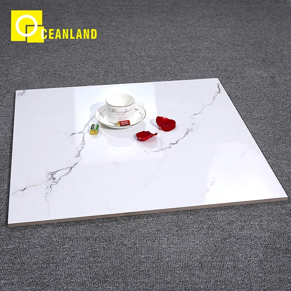 Wall White Glazed Polished Porcelain Tiles Marble Ceramic Floor Tile From China