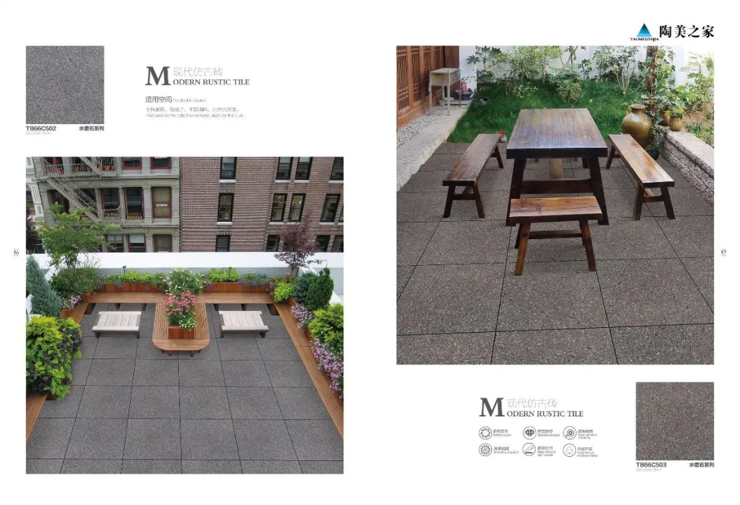 600*600 mm Exterior Granite Flooring Porcelain Tiles for Garden