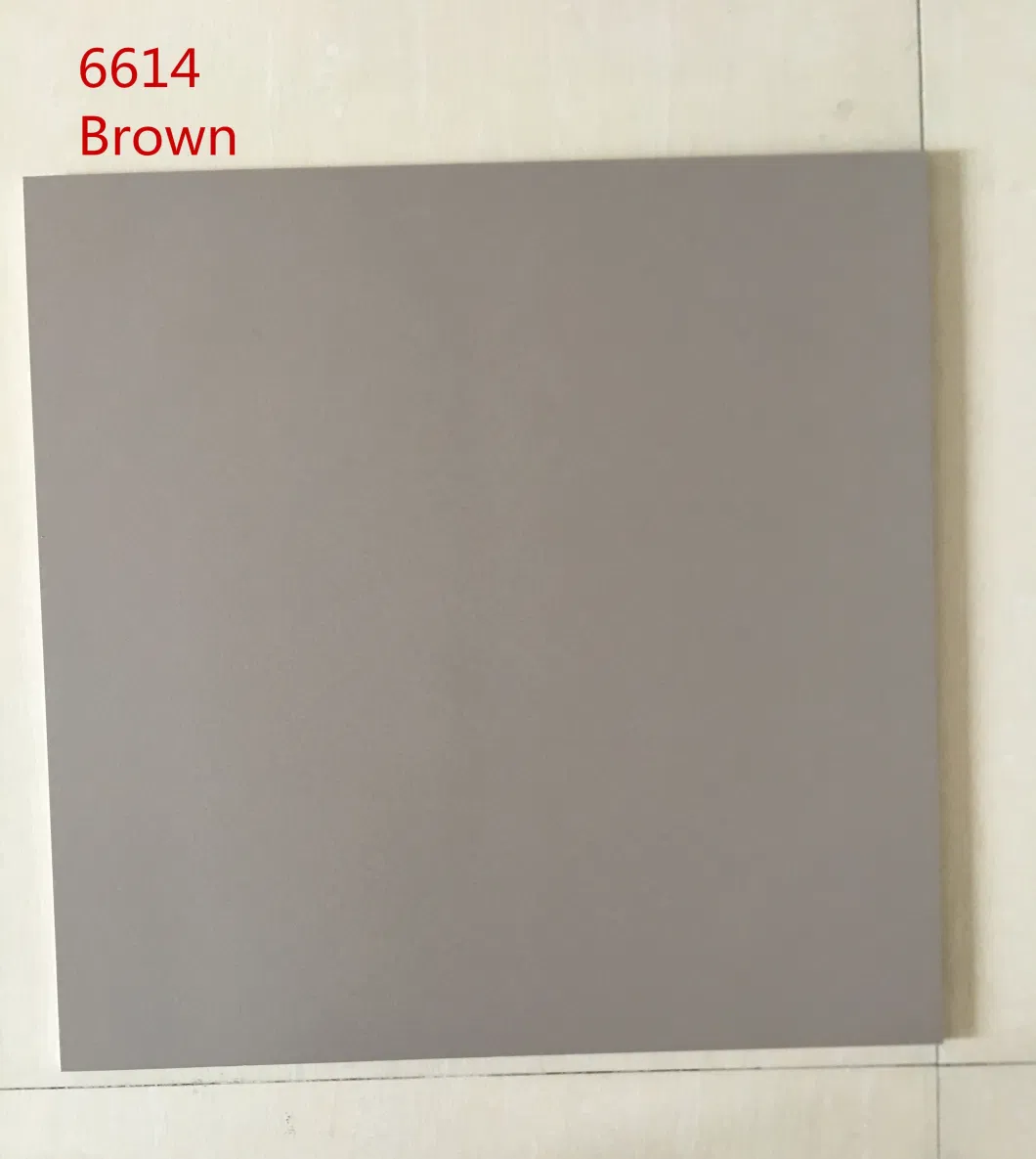 600X600 Pure Grey Porcelain Tiles for Project Floor and Wall