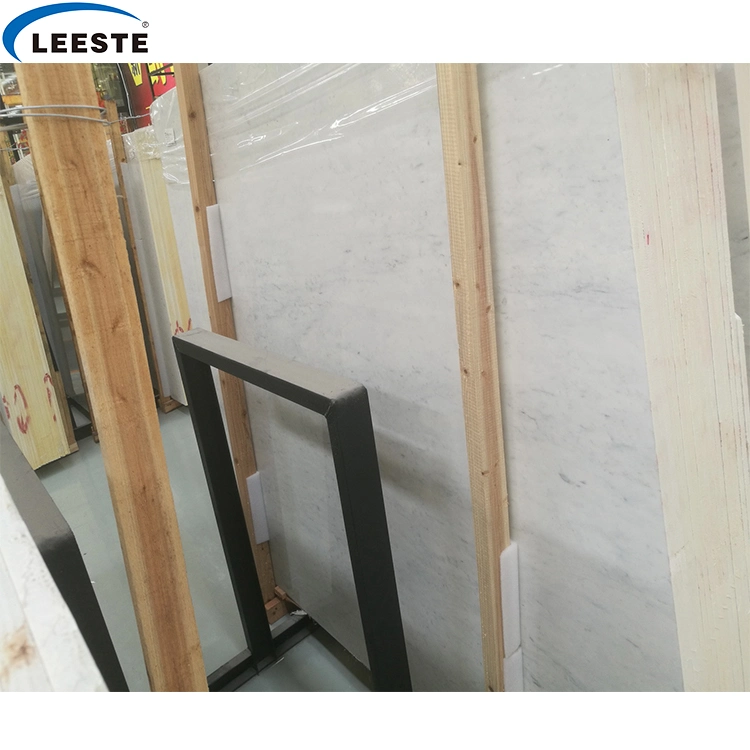 Popular Natural Bianco Carrara White Marble Slab and Tile for Hotel Wall Floor Decorate