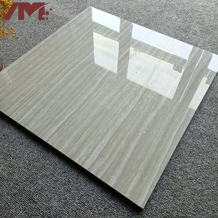 China Factory Wooden Like 600X600 Full Polished Glazed Tile