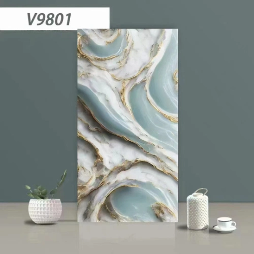 China Made Light Luxury Gilt Bronzing Marble Texture Decorative Floor Tile Porcelain Tile Mosaic Tile Wall Tile Ceramic Floor Tile Ceramic Glass