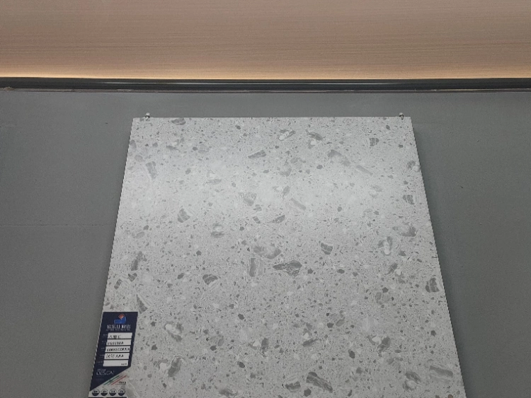 800X800mm 600X600 Antique Terrazzo Light Gray Rough High Quality Cheap Price Floor Ceramic Tile