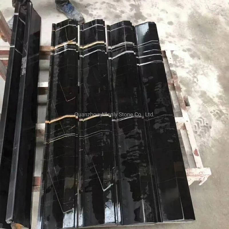 Wholesale Black Marble with Gold Vein Marble Stone Slab Price