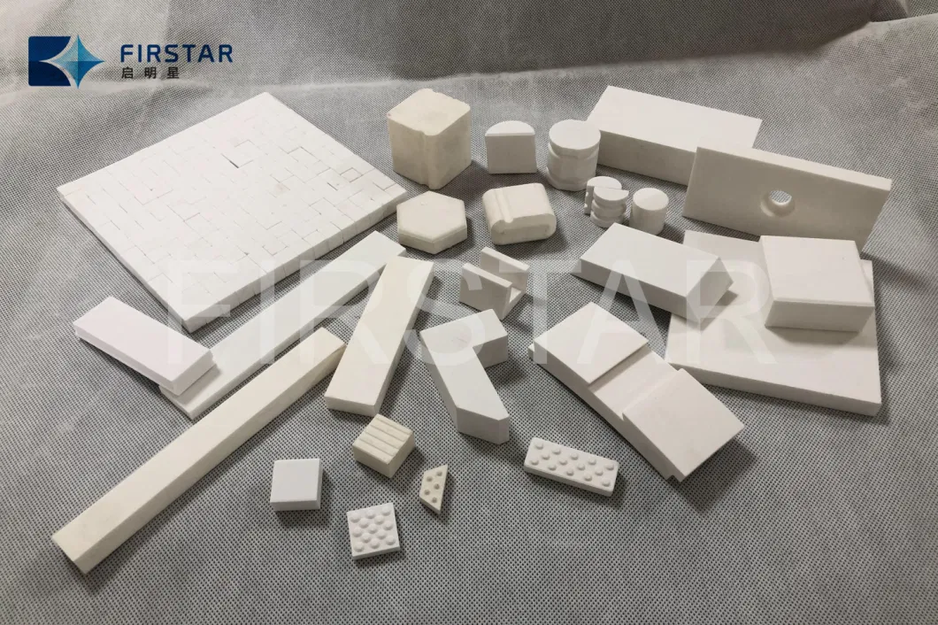 Abrasive Wear Resistant Alumina Ceramic Trapezoidal Pipe Tiles for Cyclones Liner