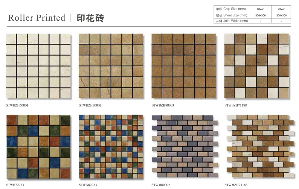 Simple Style Black Glossy Square Backsplash Tiles Kitchen Ceramic Floor Porcelain Mosaic Tile
