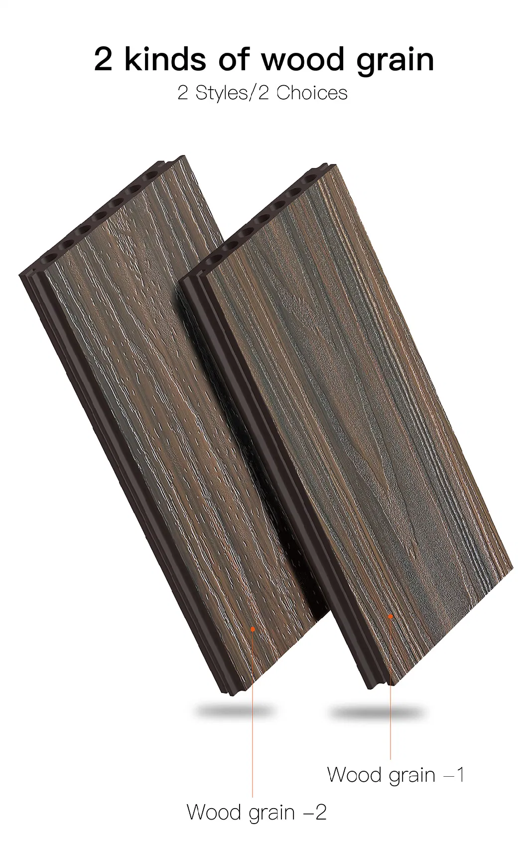 No Gap Timber Composite Wood Like WPC Outdoor Decking