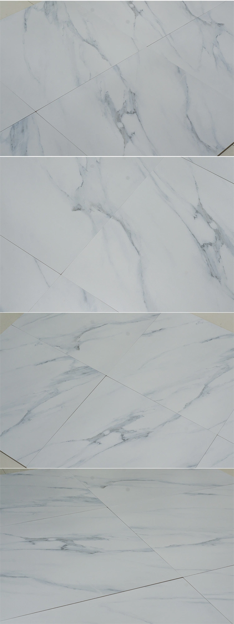 Hotel Bathroom Floor Tile Home Decoration Building Material Bathroom Kitchen White Ceramic 600X600 Porcelain Floor Tile