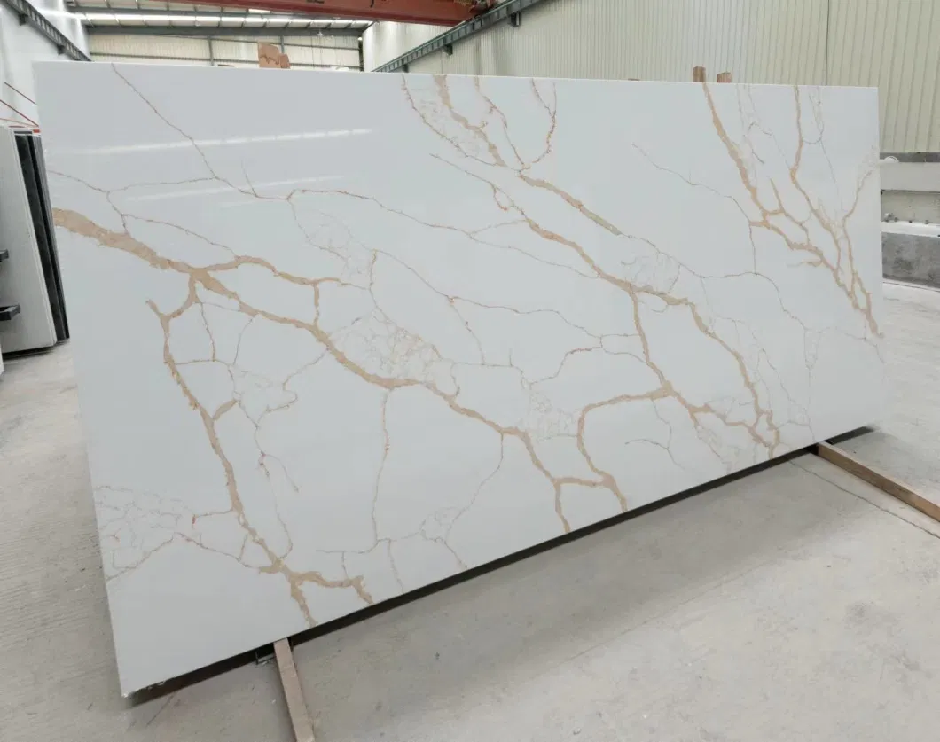 Pure White Artificial Quartz Stone for Tile and Countertop