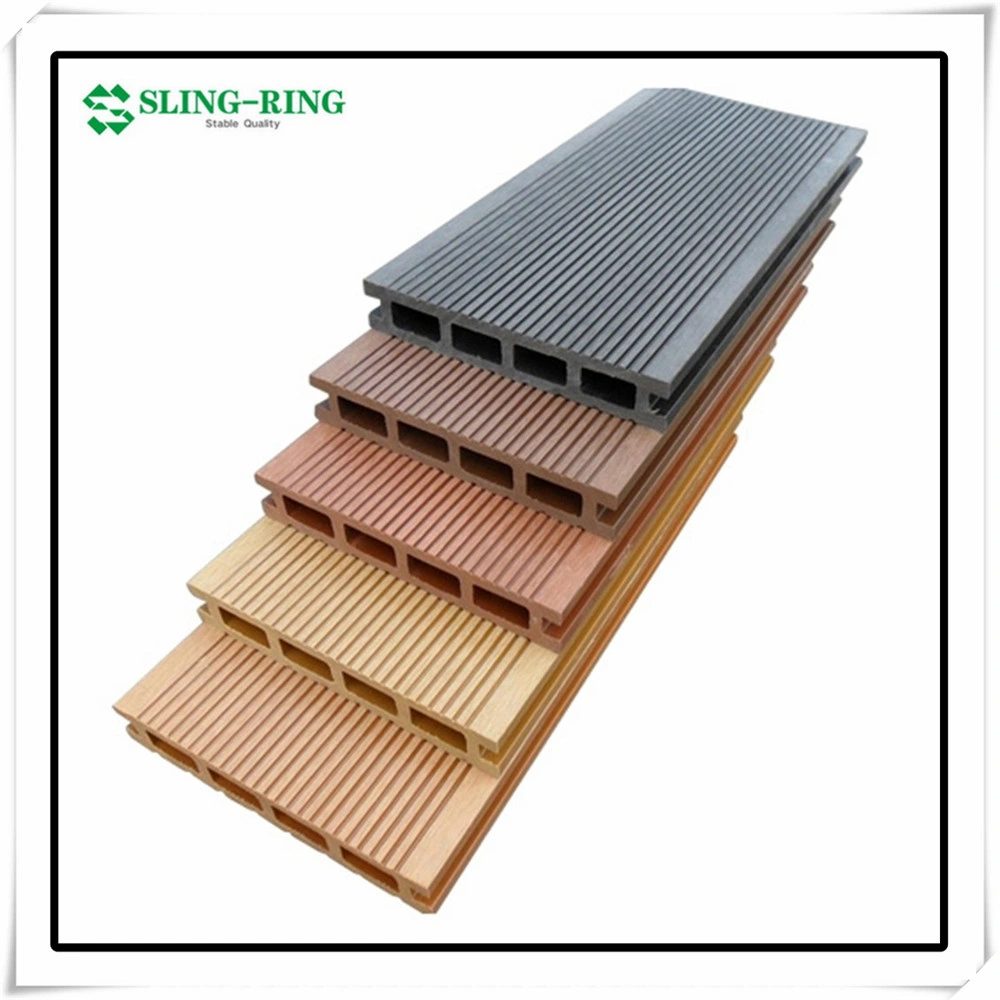 Square Holes WPC Material Coextruded Flooring Tiles