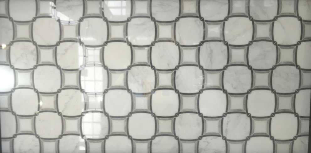 White Marble Mosaic and Mosaic Tiles for Wall Decoration