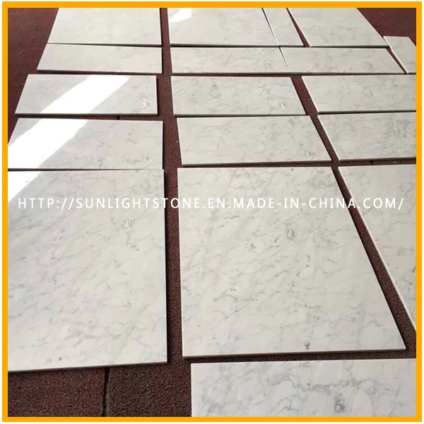 China Carrara Guangxi White Marble Floor Flooring Tiles