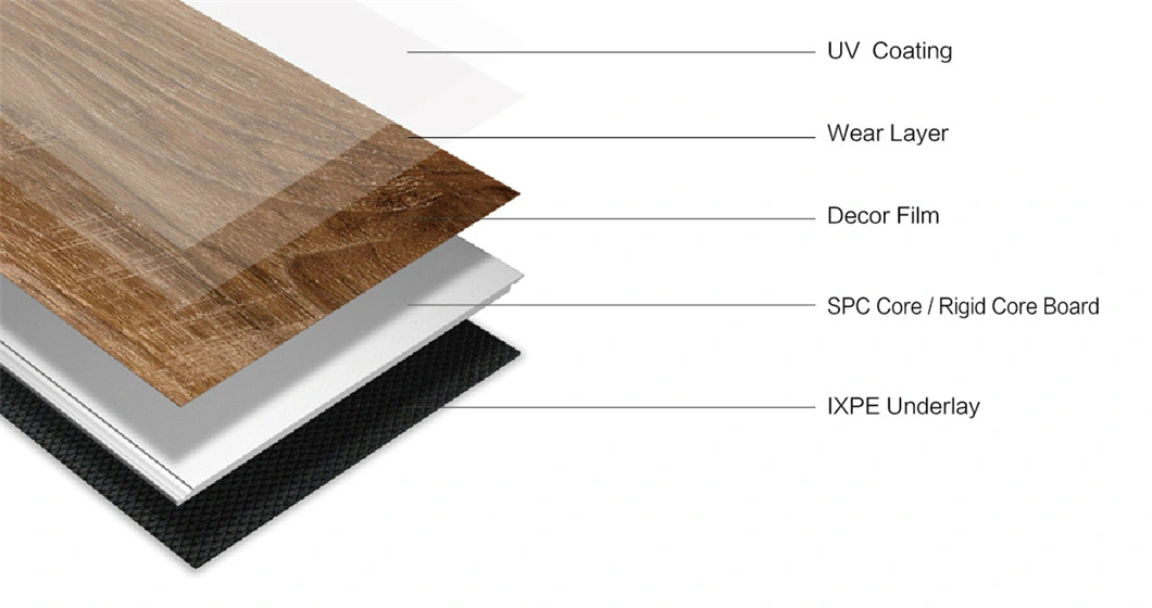 Flooring Product Type and PVC Material Luxury Vinyl Plank Flooring