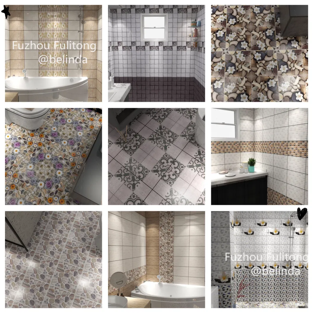 250X400mm Glazed Ceramic 3D Inkjet Cheap Wall Tile