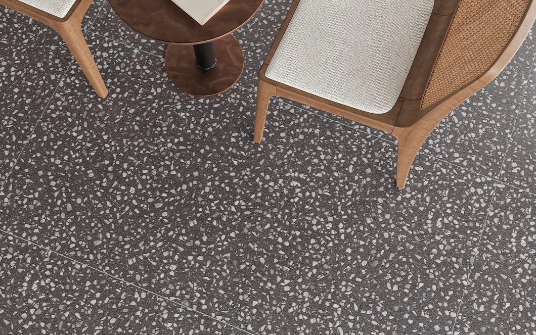 750X1500mm Grey Terrazzo Style Ceramic Porcelain Floor Tile