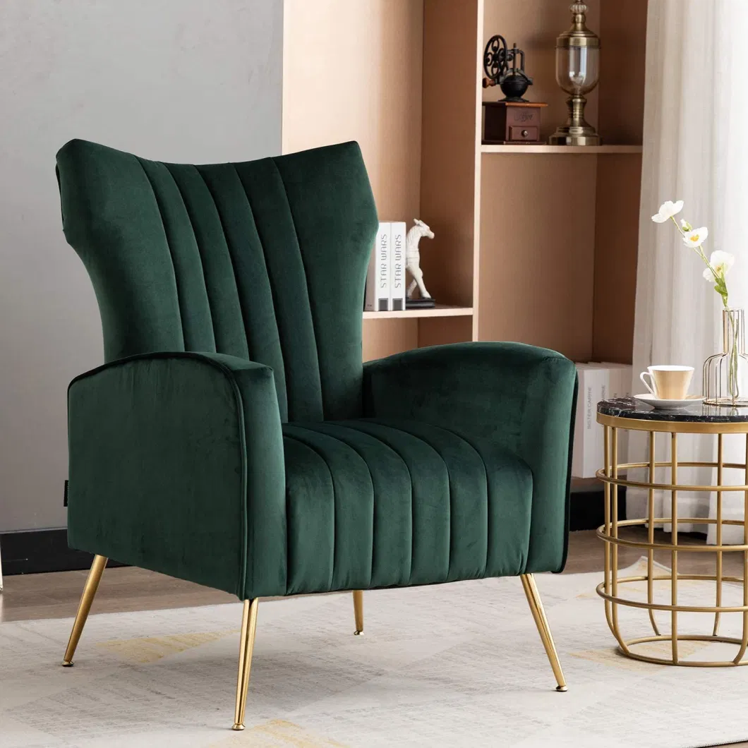 Latest Designs Velvet Accent Chair for Living Room Modern Leisure Chair