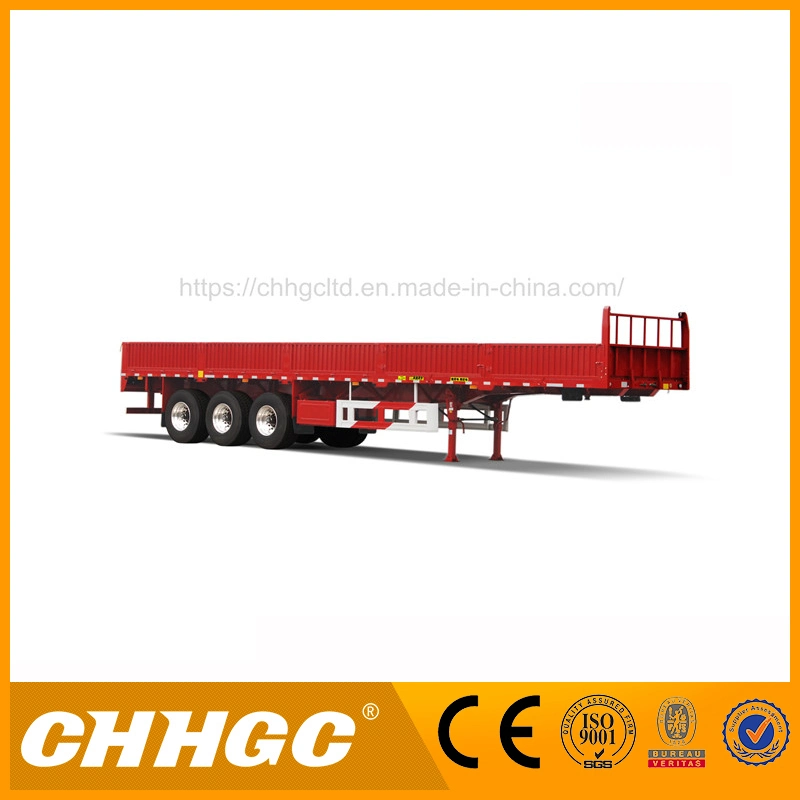 60t 3 Axles Light Duty Side Wall Semi Trailer