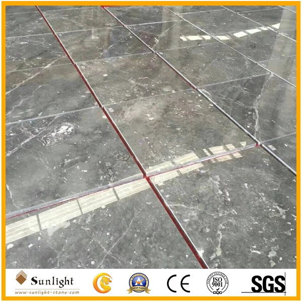 Customeize Polished Grey Marble Tiles, Gray Silver Mink Marble Flooring