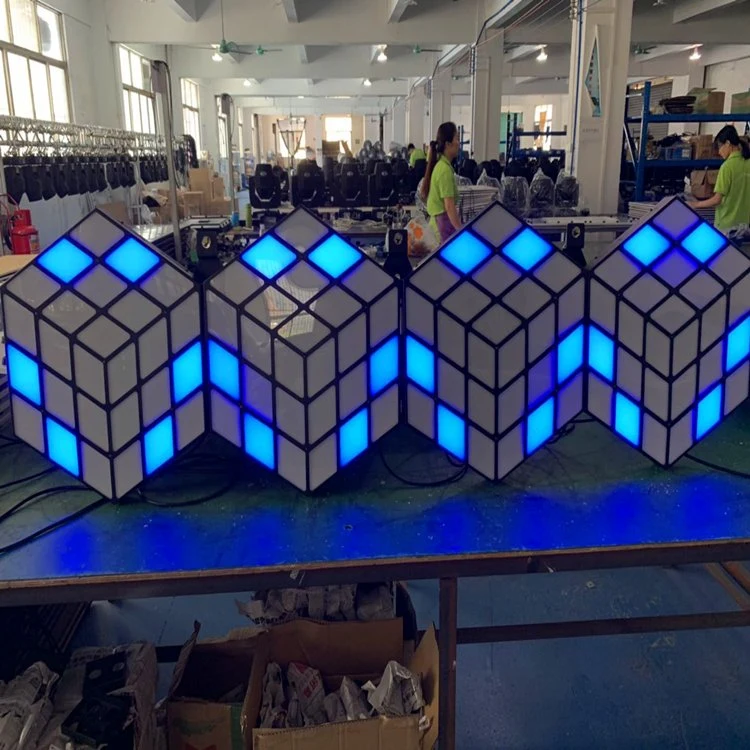 LED 3D Magic Cube Wall Indoor Wall for Stage KTV Party DJ