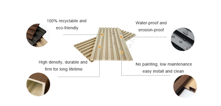 Evokewpc Interior Ecowood PVC Composite Cladding Tiles Soundproof WPC Wall Panel