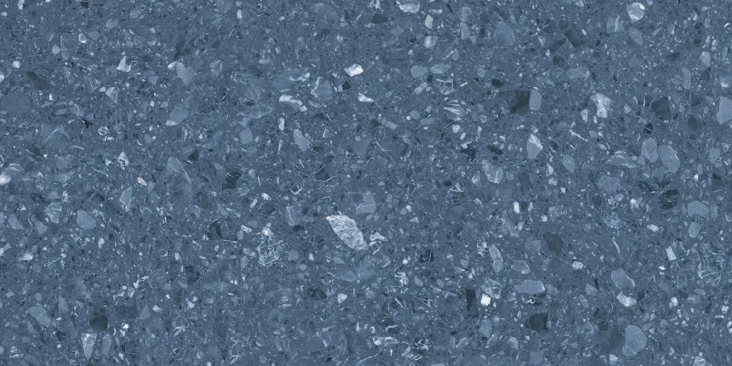 Foshan Company Terrazzo Floor Tile in Blue Color 600X1200mm