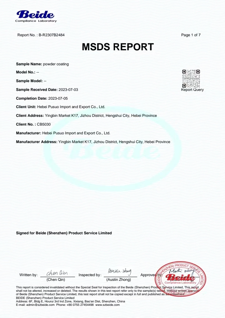 Latest Models Breathable Powder Coatings with Electrostatic Adsorption