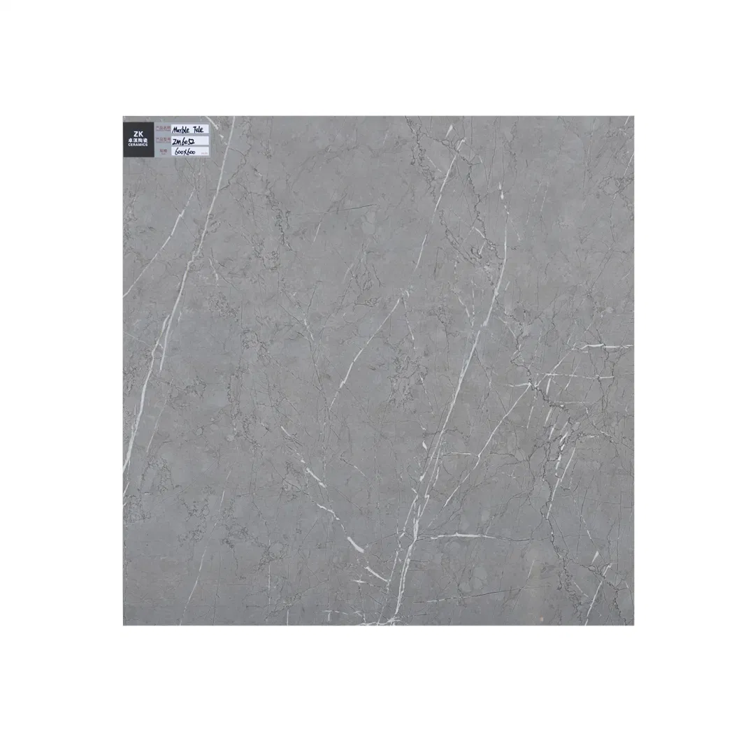 China Manufacturer Non Slip Glazed Polished Ceramic Floor Tile in Marble Look