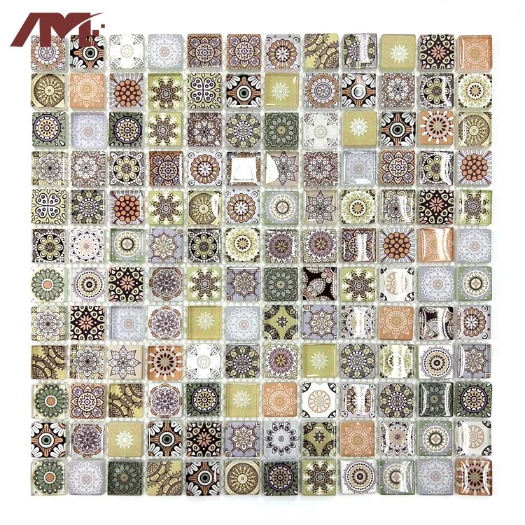 Wholesale China Supplier Hotel Bathroom Kitchen Wall Crystal Glass Mosaic Tiles