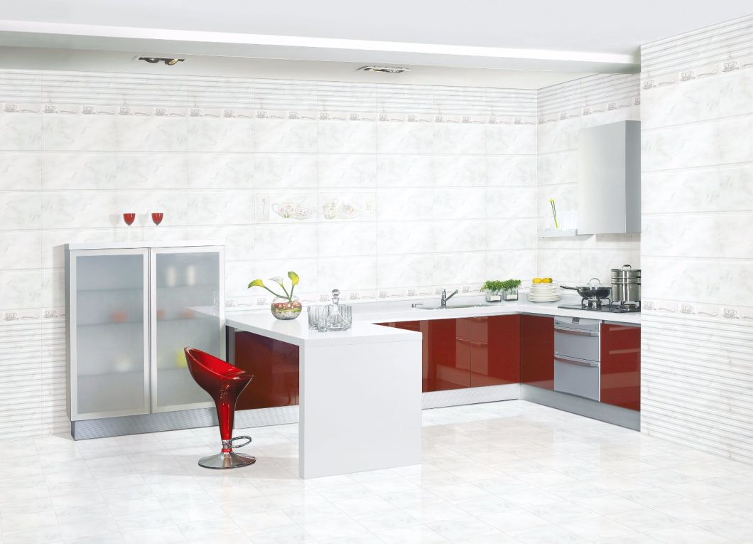 Building Material White Color Ceramic Kitchen Wall Tile