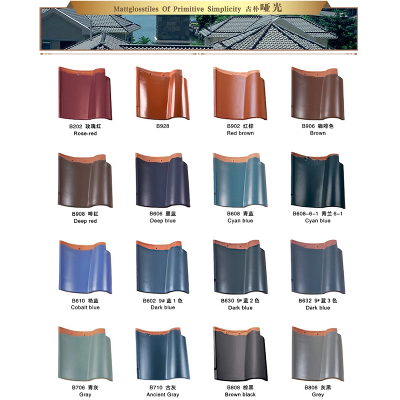 China Valley Tile Clay Roofing Tile Building Material