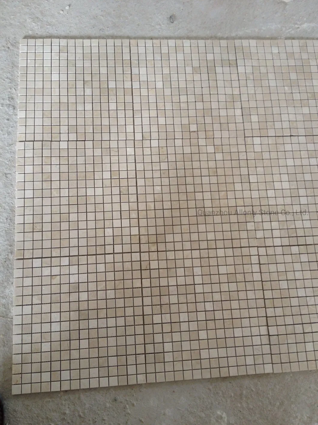 Natural Honed Crema Marfil Beige Marble Mosaic Tile for Floor and Wall