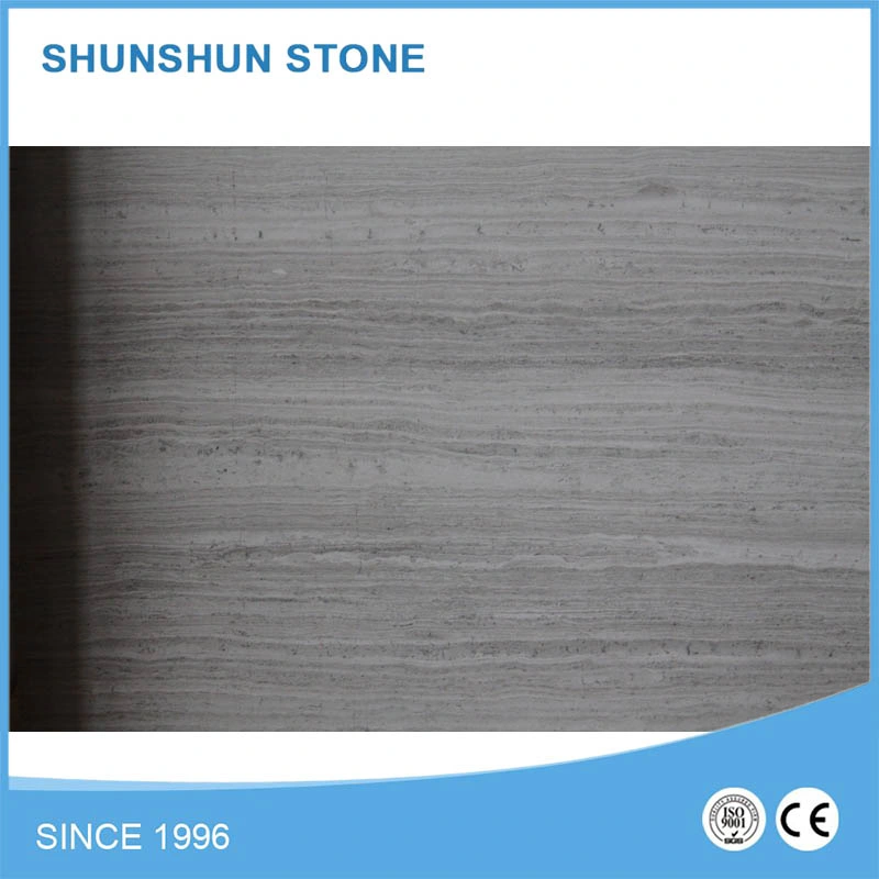 Good Quality White Wood Marble Slab Chinese Factory